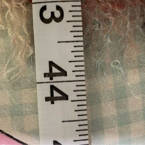 Vintage Creagaran Mills 100% Mohair plaid scarf made in Scotland yellow red - Picture 7 of 8